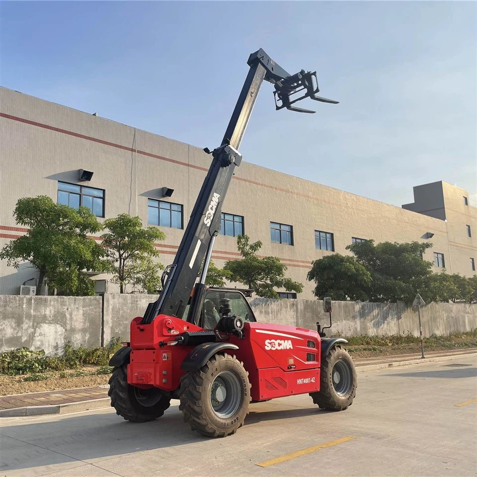 4 Ton 7 Meter Hydraulic Drive Mechanical Mini Small Telehandler Telescopic Loader Forklift Price