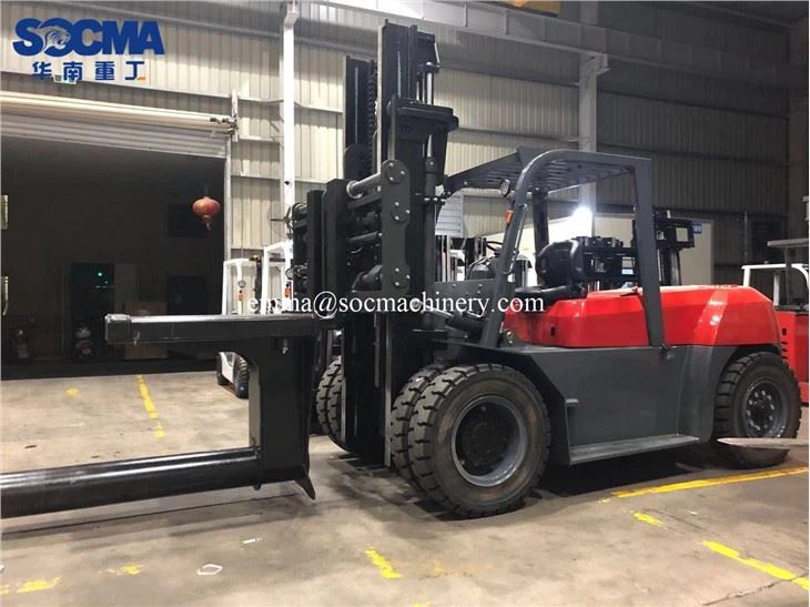 10 Ton Forklift With Steel Rebar