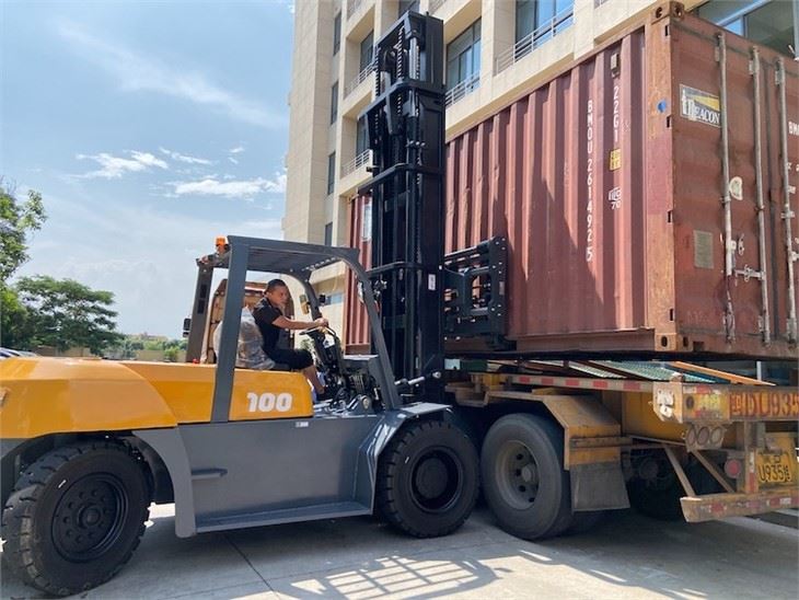 10 TON FORKLIFT ENGINE ISUZU WORK FOR CONTAINER